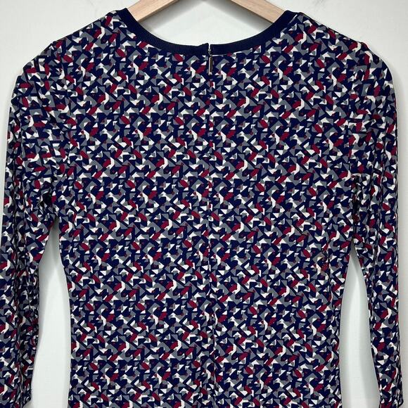 Lauren Ralph Lauren Jersey Stretch Geometric Print Dress Size PXS - Picture 9 of 11